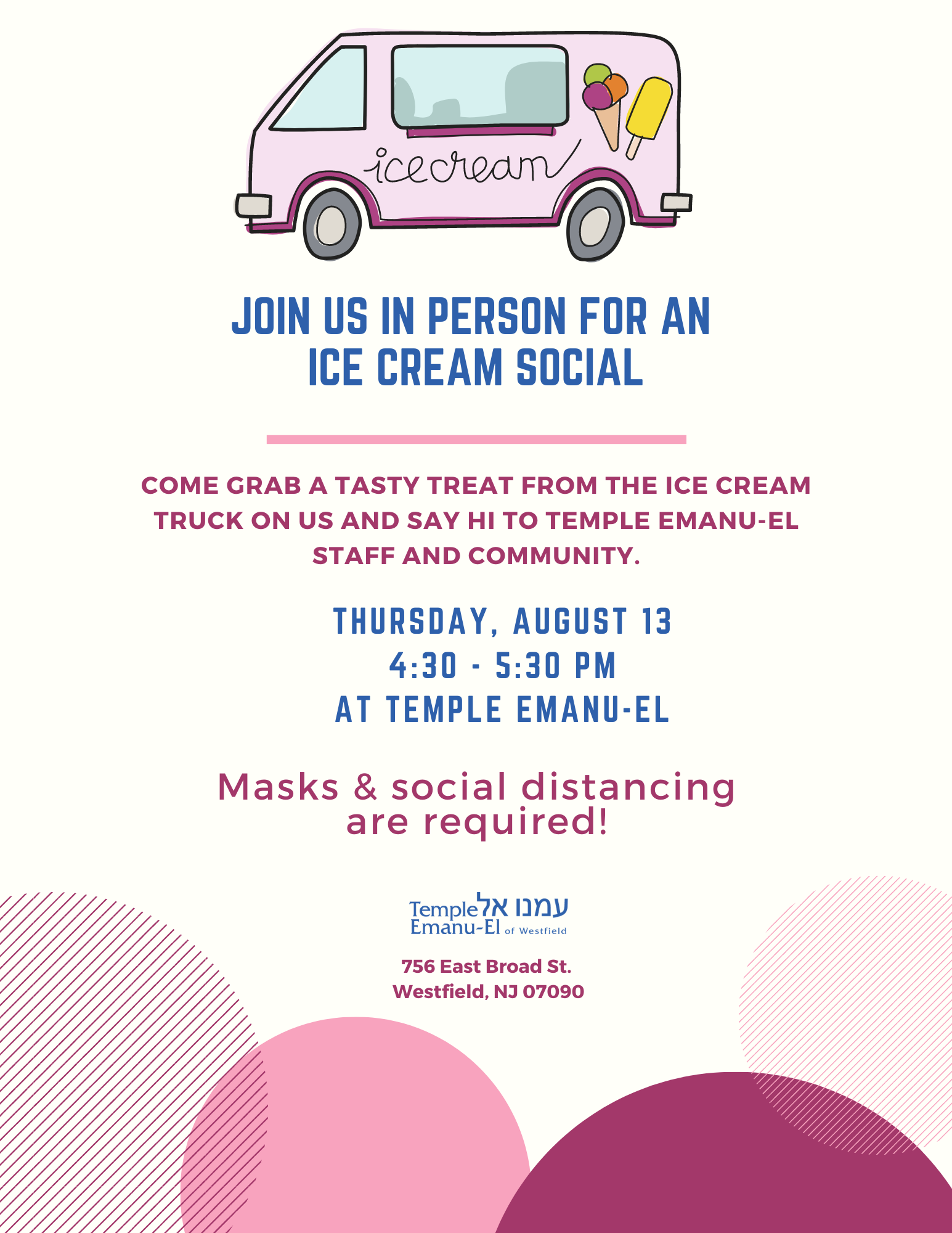 Ice cream social - Aug 13