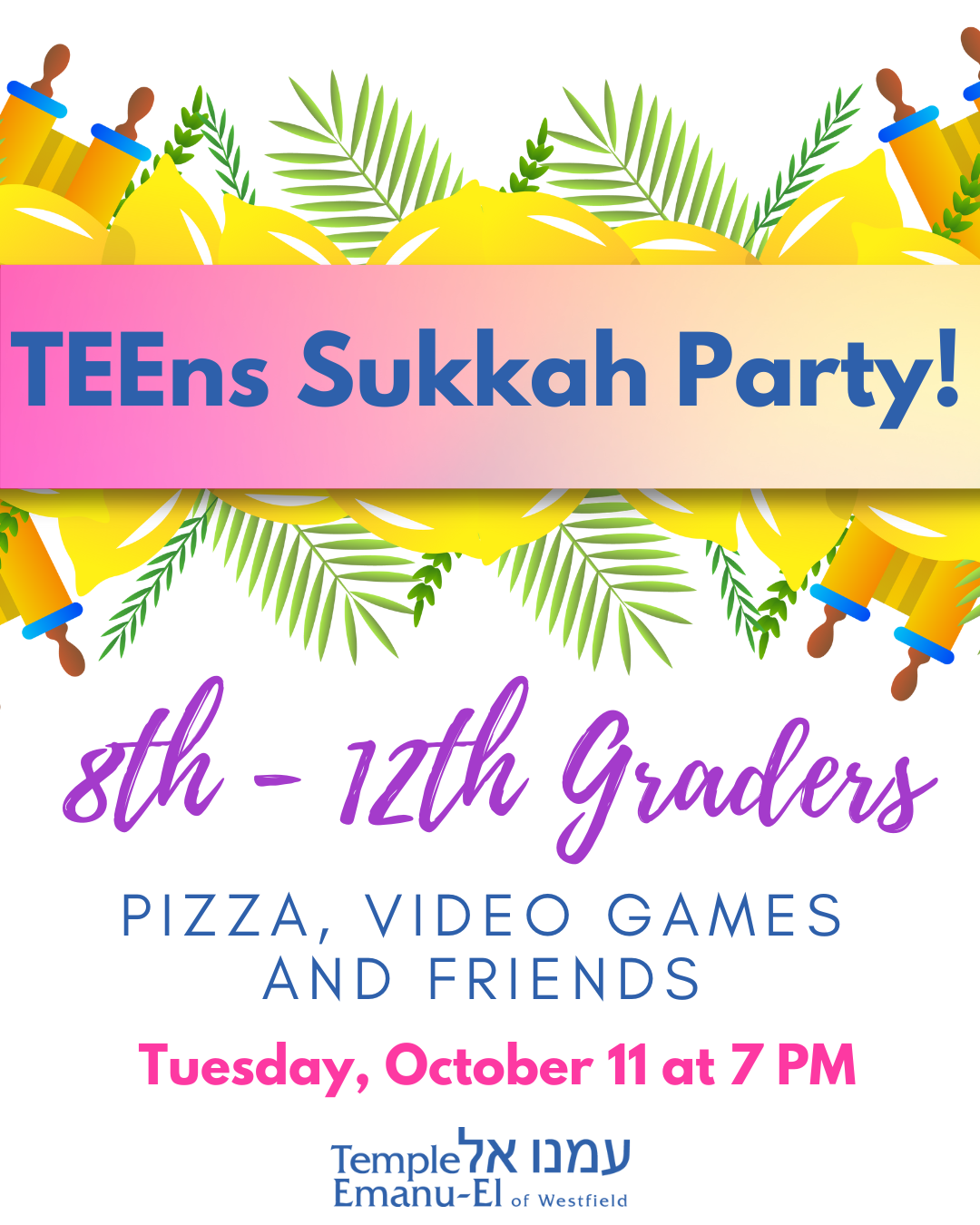 Teen Sukkah Party!
